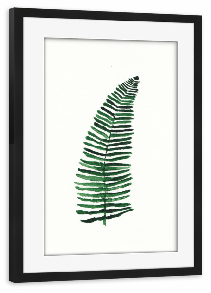 Poster mit Rahmen schwarz "Petits palmiers" artboxONE - Natur