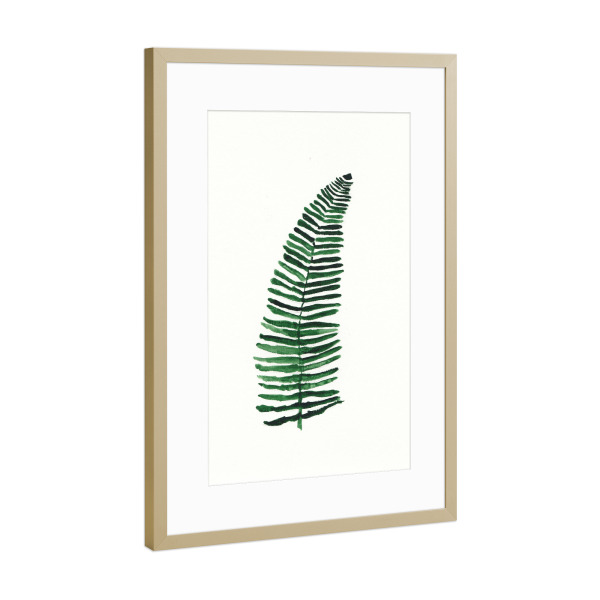 Poster mit Rahmen Gold "Petits palmiers" artboxONE - Natur