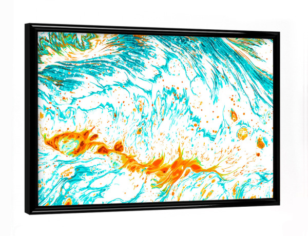 Poster mit schwarzem Rahmen "Waves of Thought" artboxONE - Abstrakt