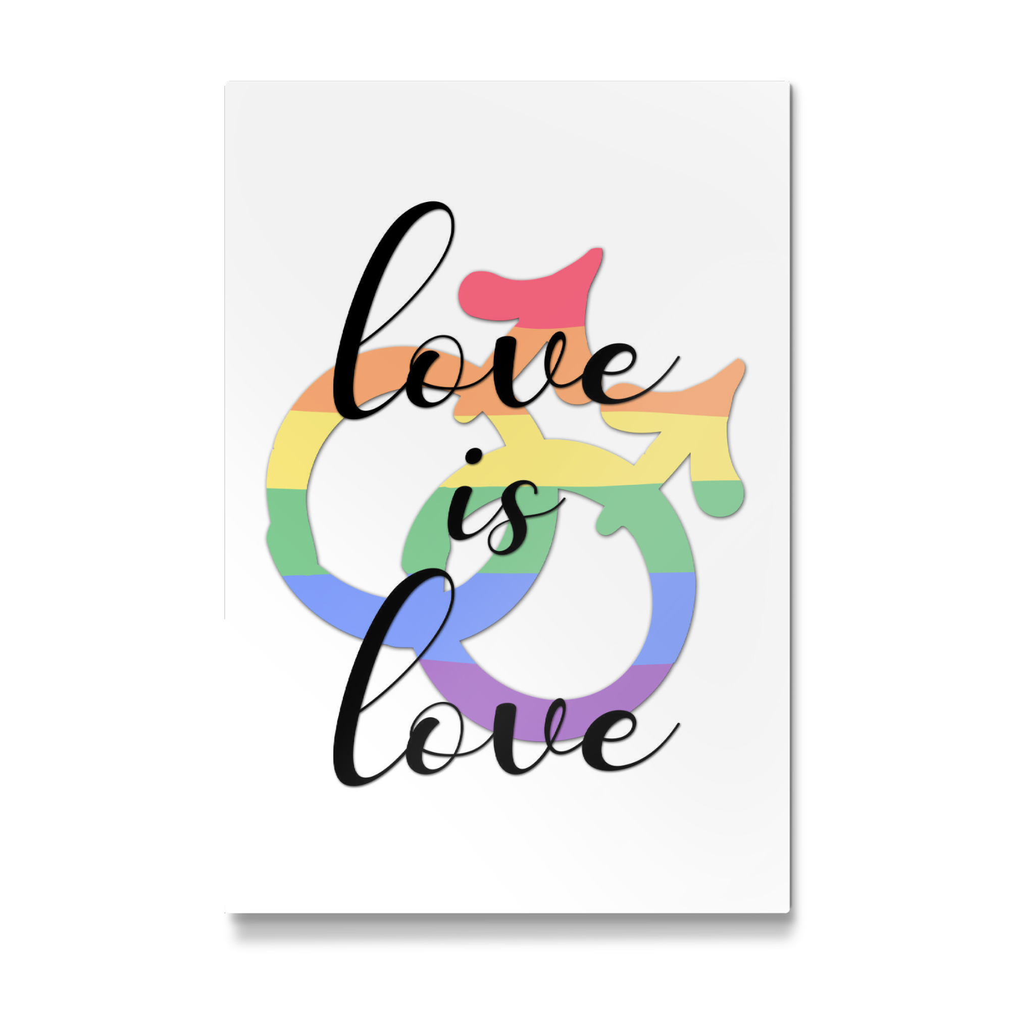 Galerie-Print "Liebe ist Liebe - Mann-Männer" 75x50 cm artboxONE