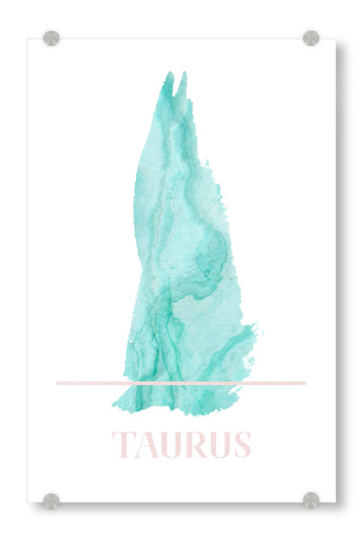 Acrylglasbild "Agate Zodiac Sign - Taurus" artboxONE - Abstrakt