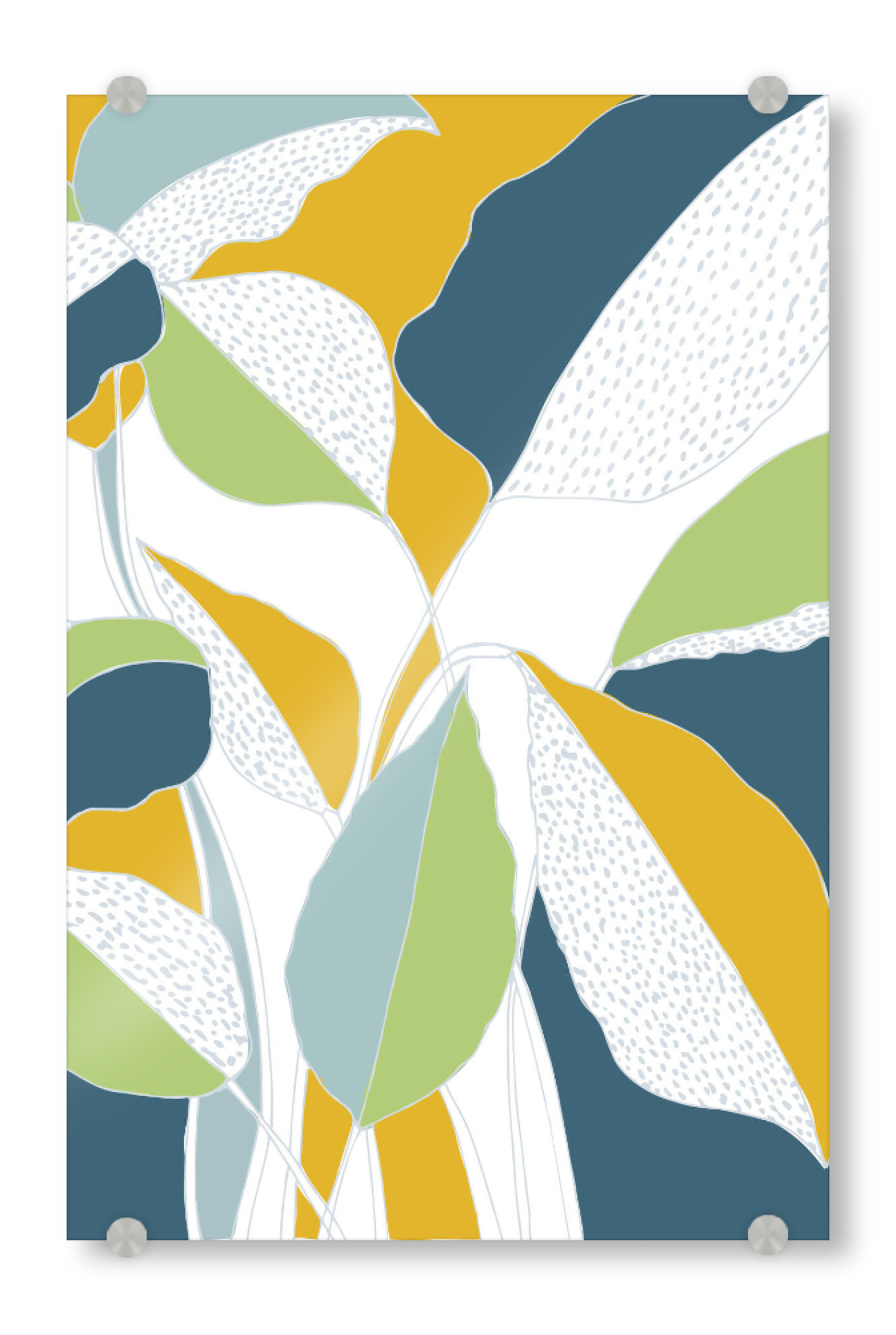 Acrylglasbild "Beauty of wilderness" artboxONE - Natur,Floral,Abstrakt - Plant,Paradise,Wall decor,Nursery wall art,Home decor,Pflanze,Abstrakt,Leaves