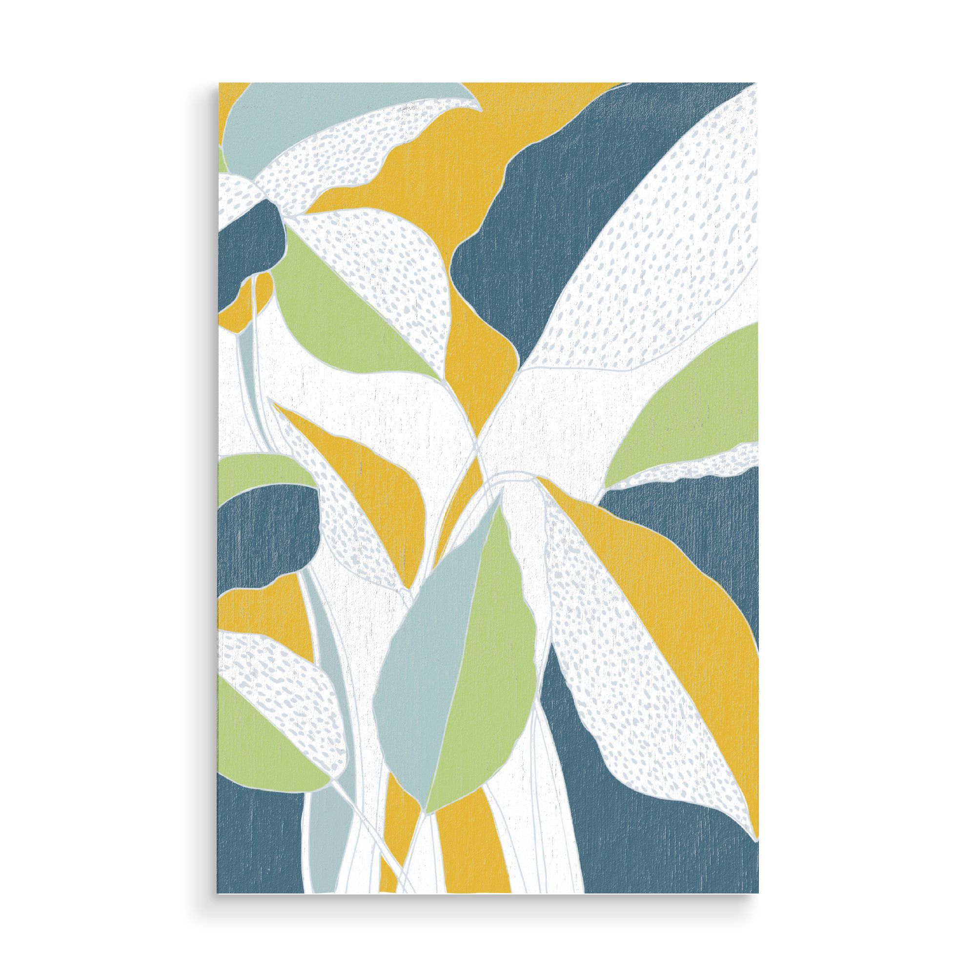 Holzbild "Beauty of wilderness" artboxONE - Natur,Floral,Abstrakt - Plant,Paradise,Wall decor,Nursery wall art,Home decor,Pflanze,Abstrakt,Leaves