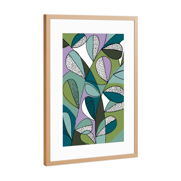 Poster mit Rahmen Kupfer "Bright side" artboxONE - Natur,Abstrakt
