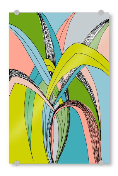 Acrylglasbild "Garden beauty" artboxONE - Natur,Floral,Abstrakt - Plant,Nature,Wallet,Walldecor,Fineart,Pflanze,Natur,Abstract,Abstrakt