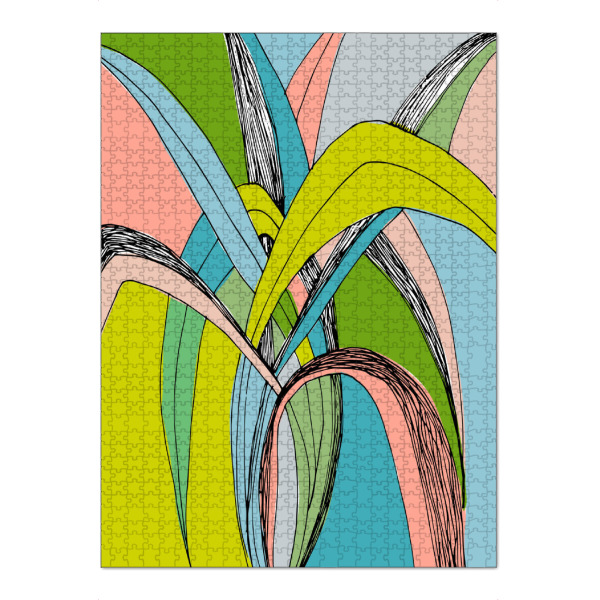 Puzzle Ravensburger "Garden beauty" artboxONE - Natur,Floral,Abstrakt - Plant,Nature,Wallet,Walldecor,Fineart,Pflanze,Natur,Abstract,Abstrakt