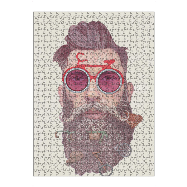 artboxONE Puzzle "Hipster Dude" artboxONE - Menschen