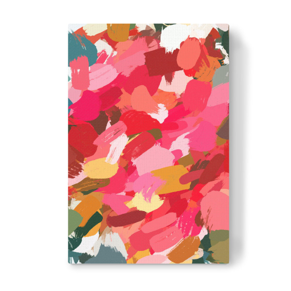 Leinwandbild "Amara" artboxONE - Abstrakt - Pattern,Bold,Brush strokes,Colorful,Summer,Spring,Beautiful,Pretty,Colors,Nature,Warm,Abstract,Abstrakt