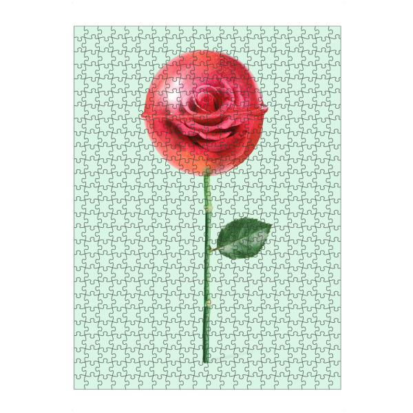 Puzzle Ravensburger "ROSE LOLLIPOP" artboxONE - Floral,Essen & Trinken,Liebe
