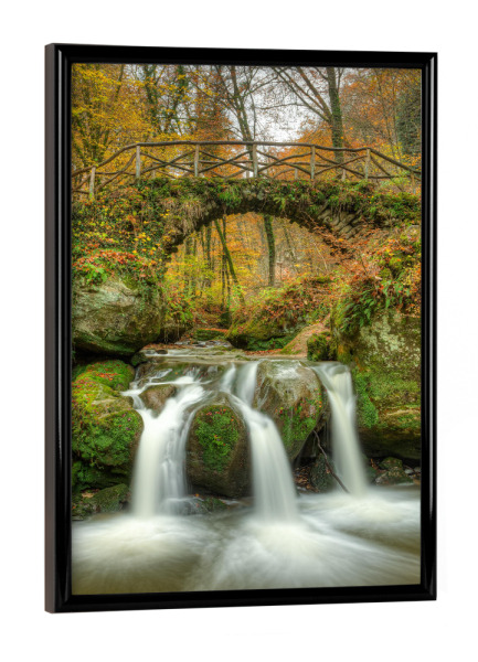 Poster mit schwarzem Rahmen "Schiessentümpel Luxemburg" artboxONE - Natur,Reise,Reise / Länder