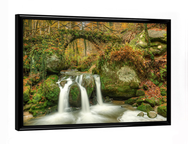 Poster mit schwarzem Rahmen "Schiessentümpel in Luxemburg" artboxONE - Natur,Reise,Reise / Länder