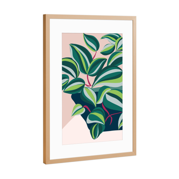 Poster mit Rahmen Kupfer "Creative corner" artboxONE - Natur,Floral,Abstrakt
