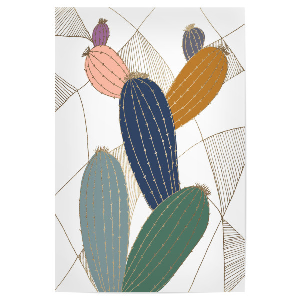 Poster 30x20 cm "Shiny Cactus" artboxONE - Natur,Floral,Abstrakt