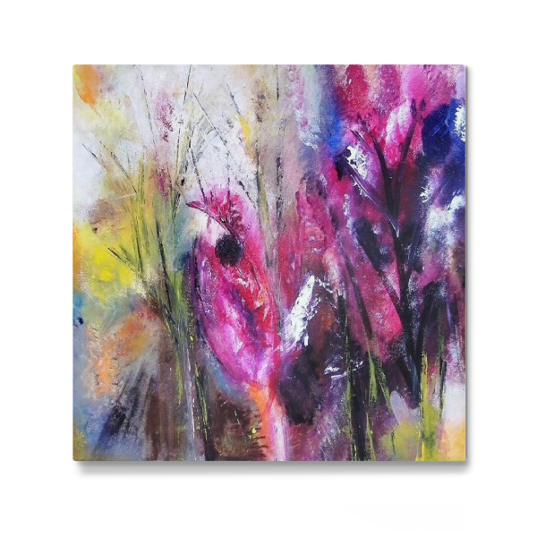 Galerie-Print "Feuerblumen" 30x30 cm artboxONE