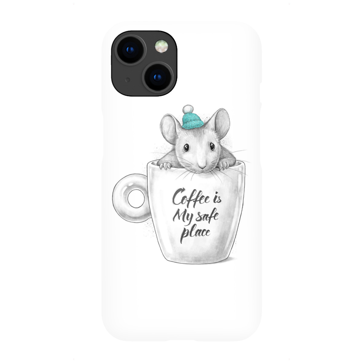 "Coffee is my safe place"für iPhone - Premium-Case Handyhülle artboxONE