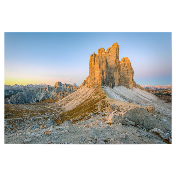 Poster 30x20 cm "Drei Zinnen vor Sonnenaufgang" artboxONE - Natur,Reise,Reise / Länder