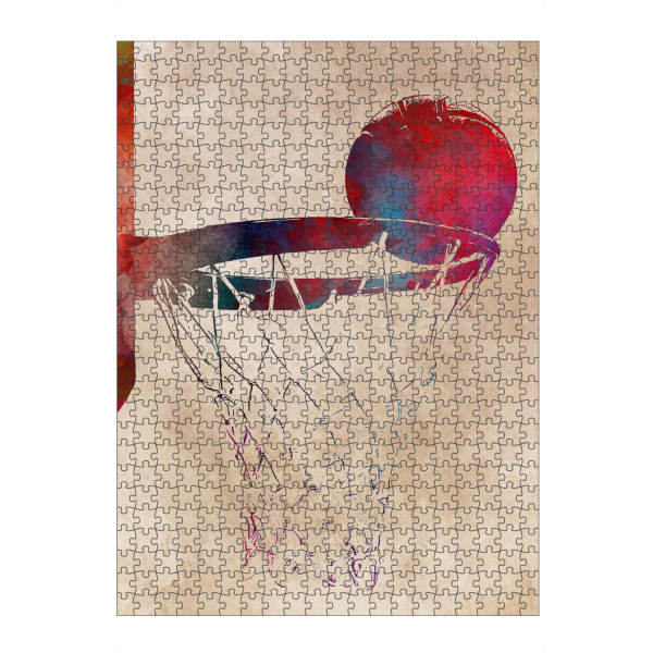 Puzzle Ravensburger "Basketball sport" artboxONE - Sport - Basketball player,Basketball,Player,Sport,Active,Sports,Fan,Fans,Decor,Korb,Game,Team