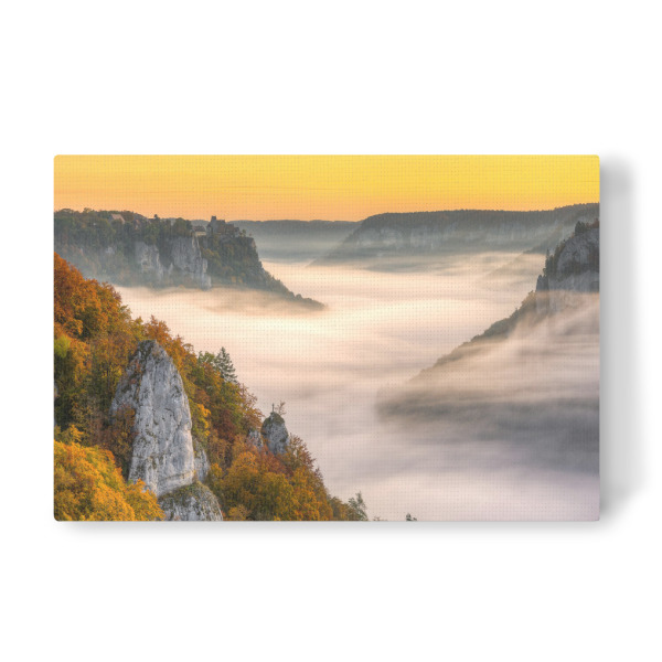 Leinwandbild "Herbstliches Donautal" artboxONE - Natur,Reise,Reise / Länder