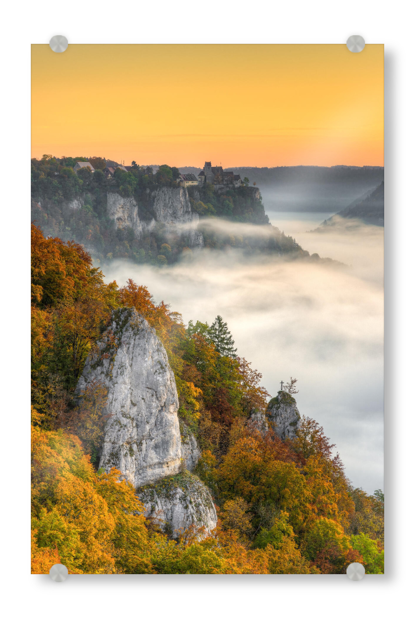 Acrylglasbild "Herbst im Donautal" artboxONE - Natur,Reise,Reise / Länder