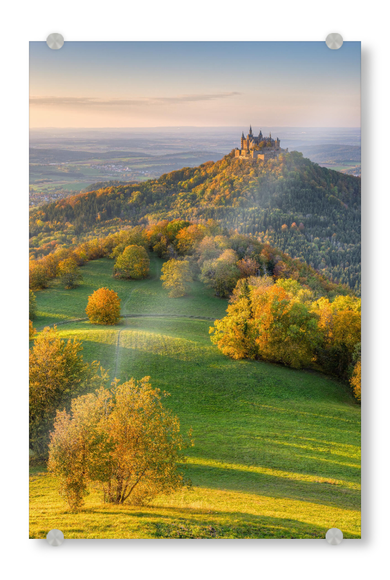 Acrylglasbild "Burg Hohenzollern im Herbst" artboxONE - Natur,Reise,Reise / Länder