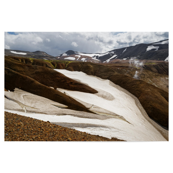 Poster 30x20 cm "Berglandschaft mit Schneefeldern" artboxONE - Natur,Reise,Reise / Länder