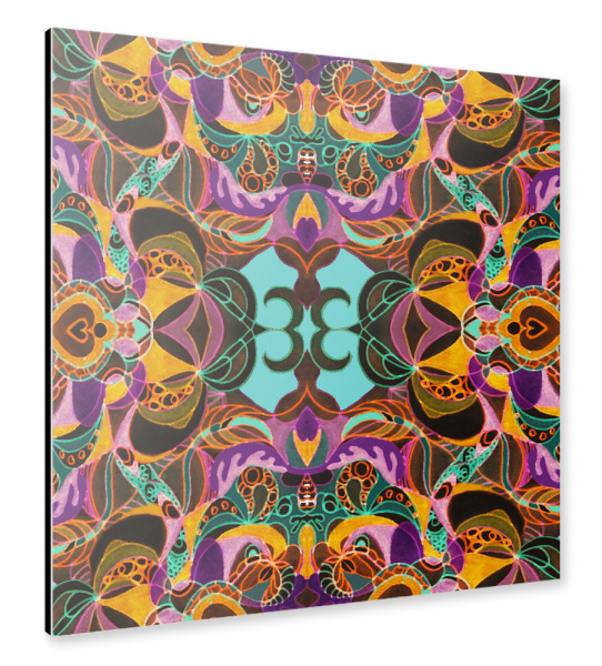 Alu-Dibond "Meditation Mexiko" 30x30 cm artboxONE