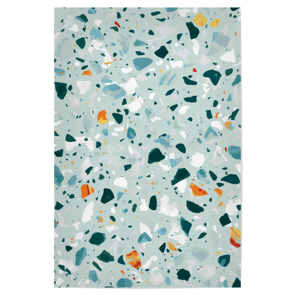 Poster "Mint Terrazzo" artboxONE - Abstrakt