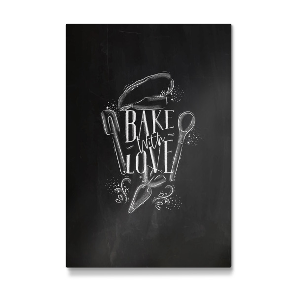Galerie-Print "Bake with love drawing chalk" 30x20 cm artboxONE