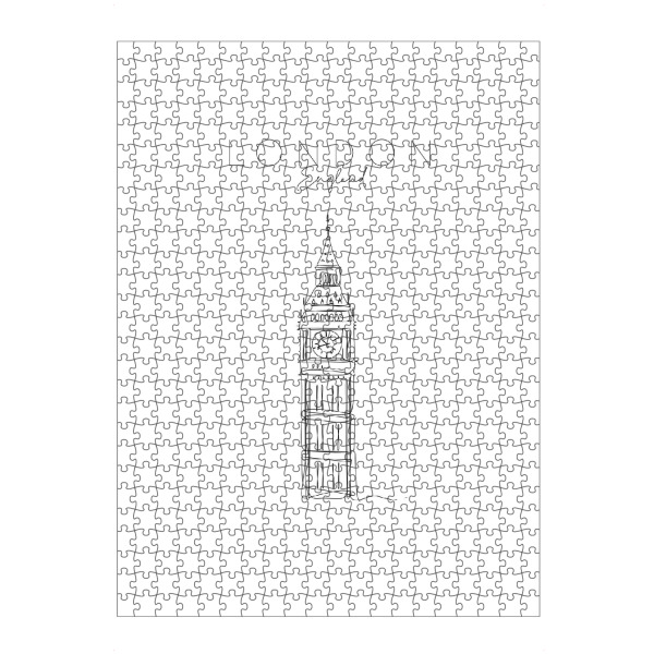 artboxONE Puzzle "UK Big Ben London" artboxONE - Städte,Städte / London,Reise,Schwarzweiß