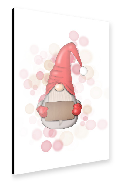 Alu-Dibond "Red Gnome" 30x20 cm artboxONE