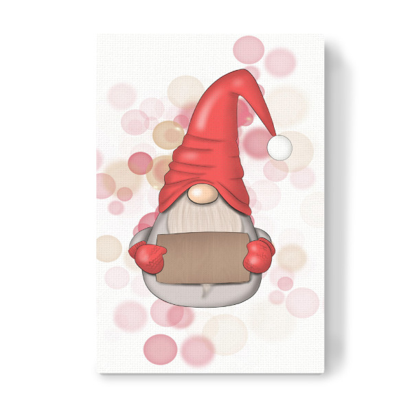 Leinwandbild "Red Gnome" artboxONE - Für Kinder,Weihnachten,Festivals,Lustig