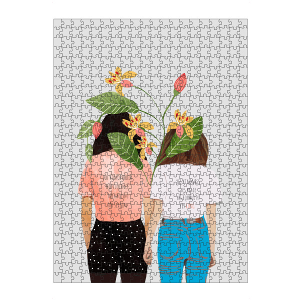 artboxONE Puzzle "Motto" artboxONE - Floral,Menschen