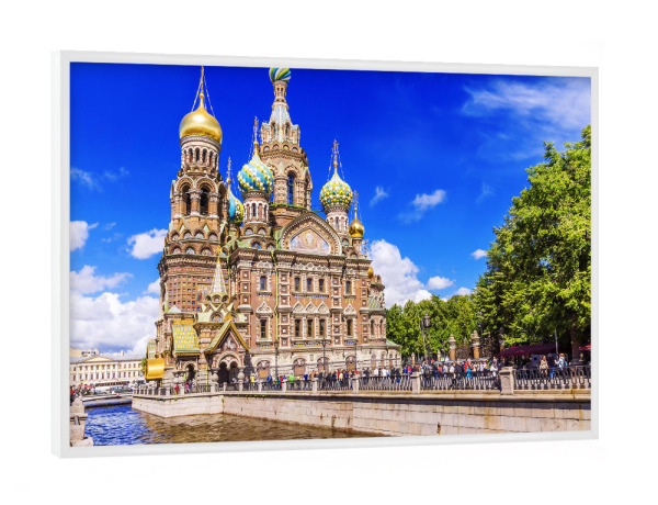 Poster mit weißem Rahmen "St. Petersburg Auferstehungskirche" artboxONE - Städte,Reise,Architektur,Reise / Länder,Städte / Sankt Petersburg
