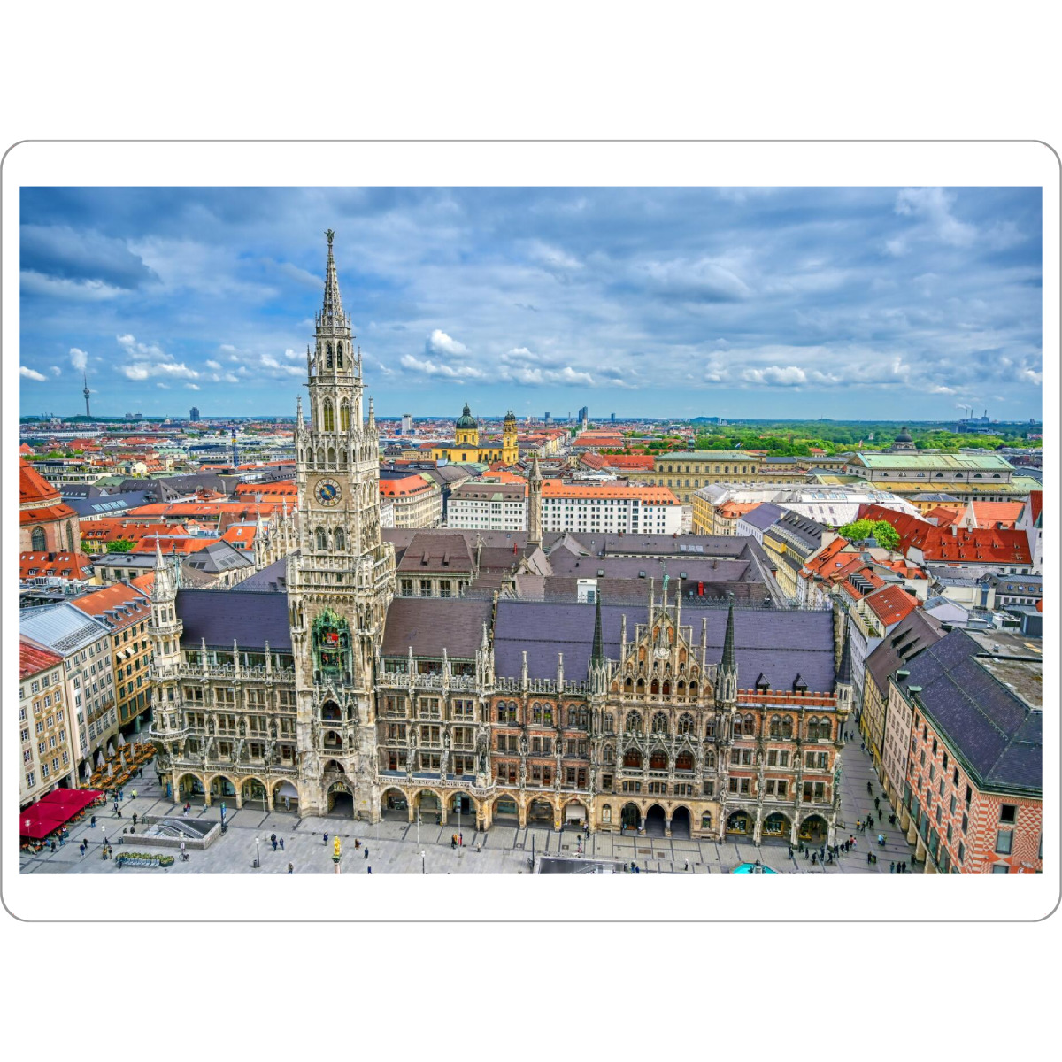 Tischset "Marienplatz in München" artboxONE - Städte,Städte / München,Reise,Architektur