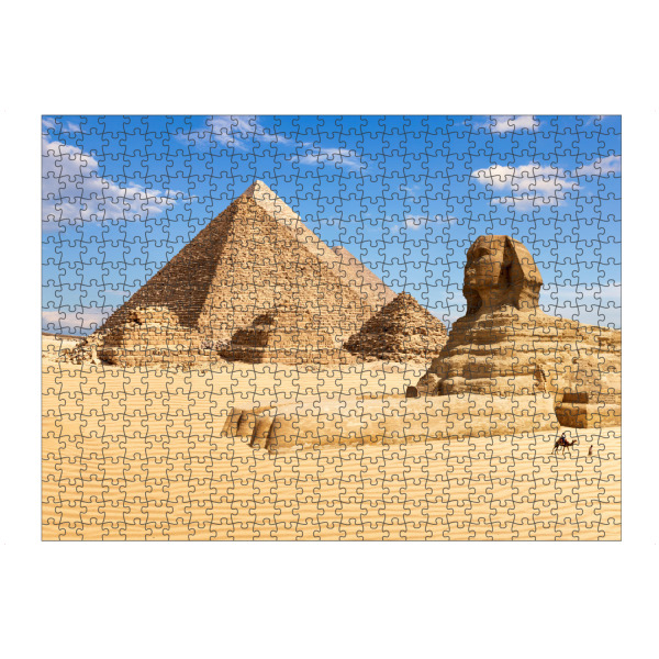 Puzzle Ravensburger "Gizeh Pyramiden und die Sphynx" artboxONE - Städte,Natur,Reise,Architektur,Reise / Länder