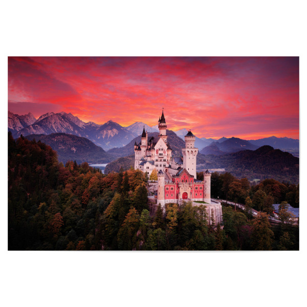 Poster 30x20 cm "Schloss Neuschwanstein - Bayern" artboxONE - Städte,Reise,Architektur