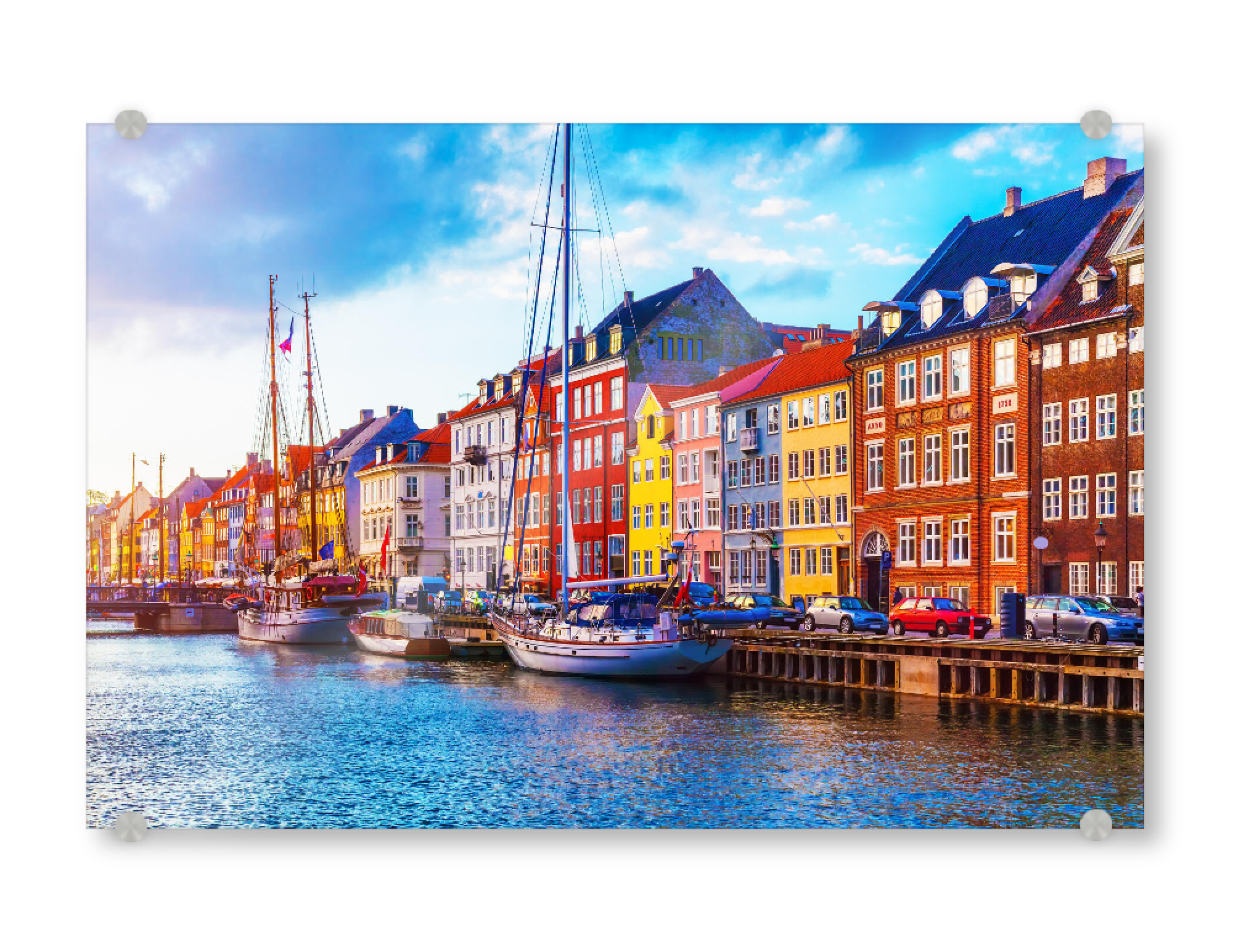 Acrylglasbild "Copenhagen Nyhavn Pier" artboxONE - Städte,Natur,Reise,Architektur,Städte / København