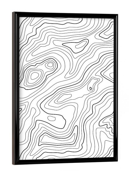 Poster mit schwarzem Rahmen "Intention" artboxONE - Abstrakt
