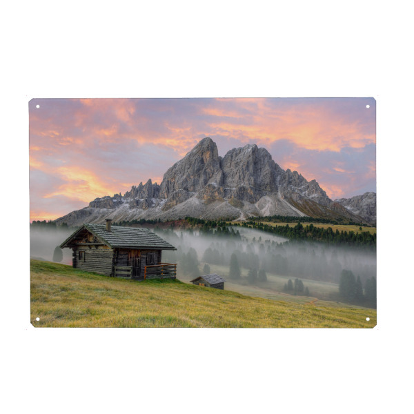 Holzbild "Morgens am Würzjochpass" artboxONE - Natur,Reise,Reise / Länder