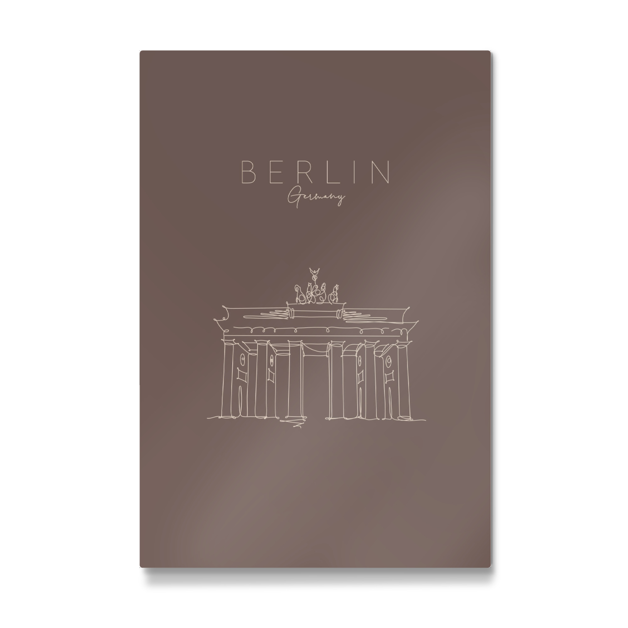 Galerie-Print "Brandenburg Gate brown color" 30x20 cm artboxONE