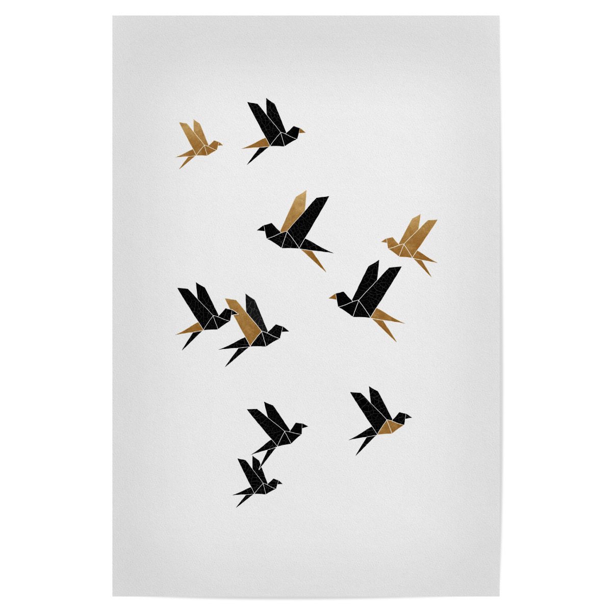 Origami Birds Collage Als Poster Bei Artboxone Kaufen