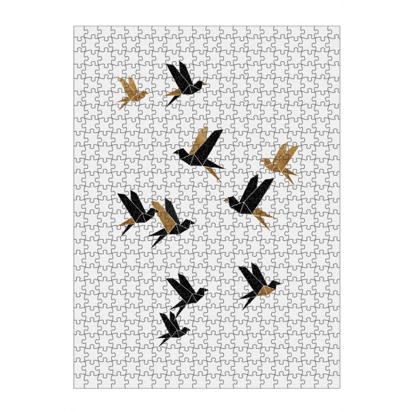 artboxONE Puzzle "Origami Birds Collage" artboxONE - Natur,Tiere,Abstrakt,Geometrie