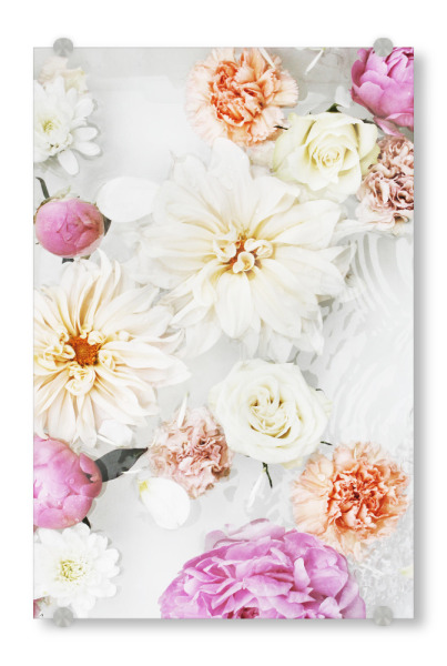 Acrylglasbild "Colourful Flowers Photo" artboxONE - Natur,Floral,Für Mama