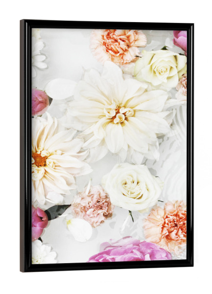 Poster mit schwarzem Rahmen "Colourful Flowers Photo" artboxONE - Natur,Floral,Für Mama