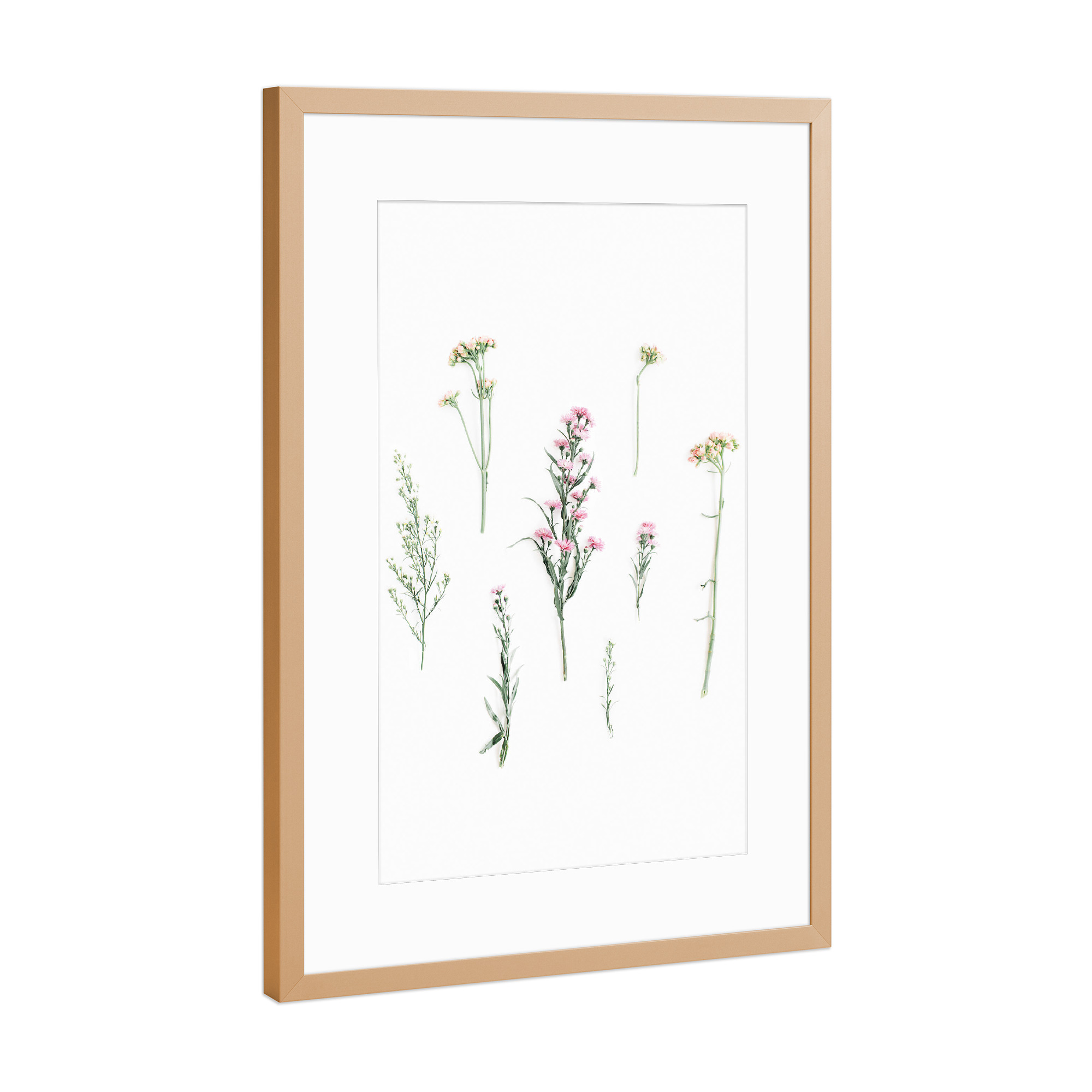 Poster mit Rahmen Kupfer "Wild field flowers" artboxONE - Natur,Floral