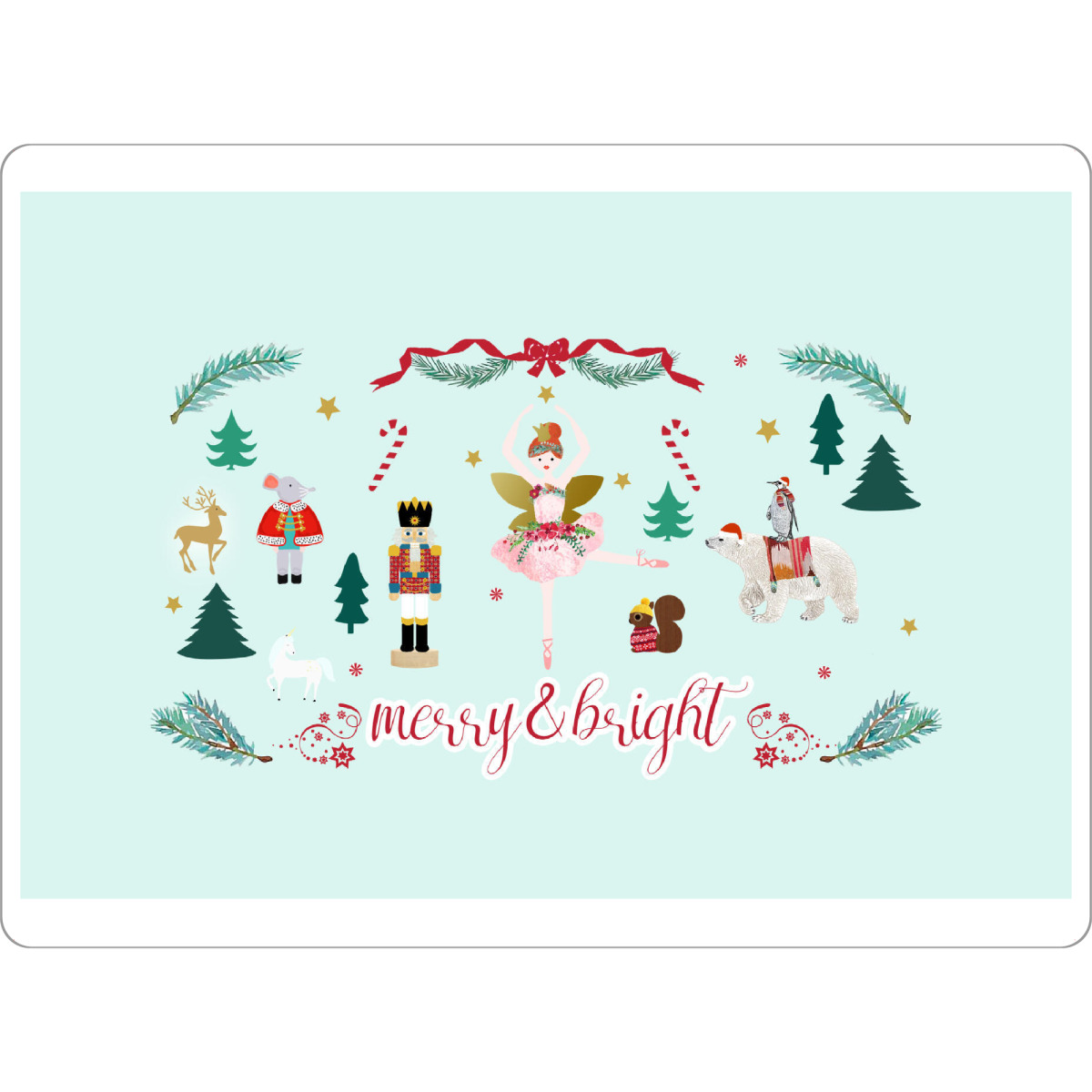 Tischset "Merry and bright Nutcracker" artboxONE - Weihnachten