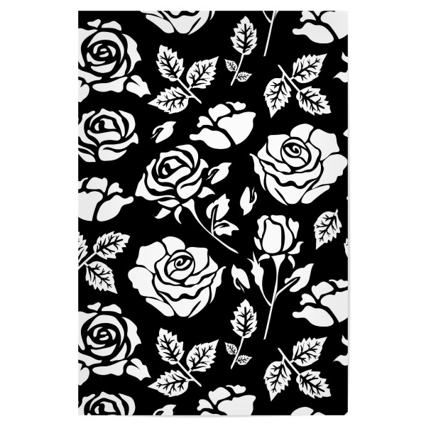 Poster "White Rose" artboxONE - Natur,Floral,Schwarzweiß