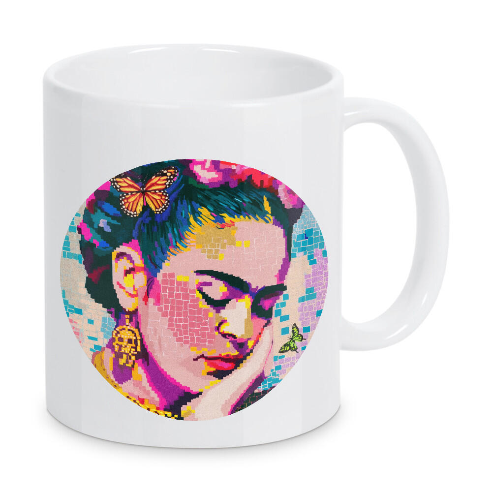Tasse "Frida Mosaik" artboxONE - Floral,Abstrakt,Menschen