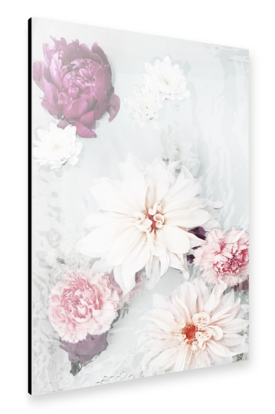 Alu-Dibond "Pale Floral Photograph" 30x20 cm artboxONE
