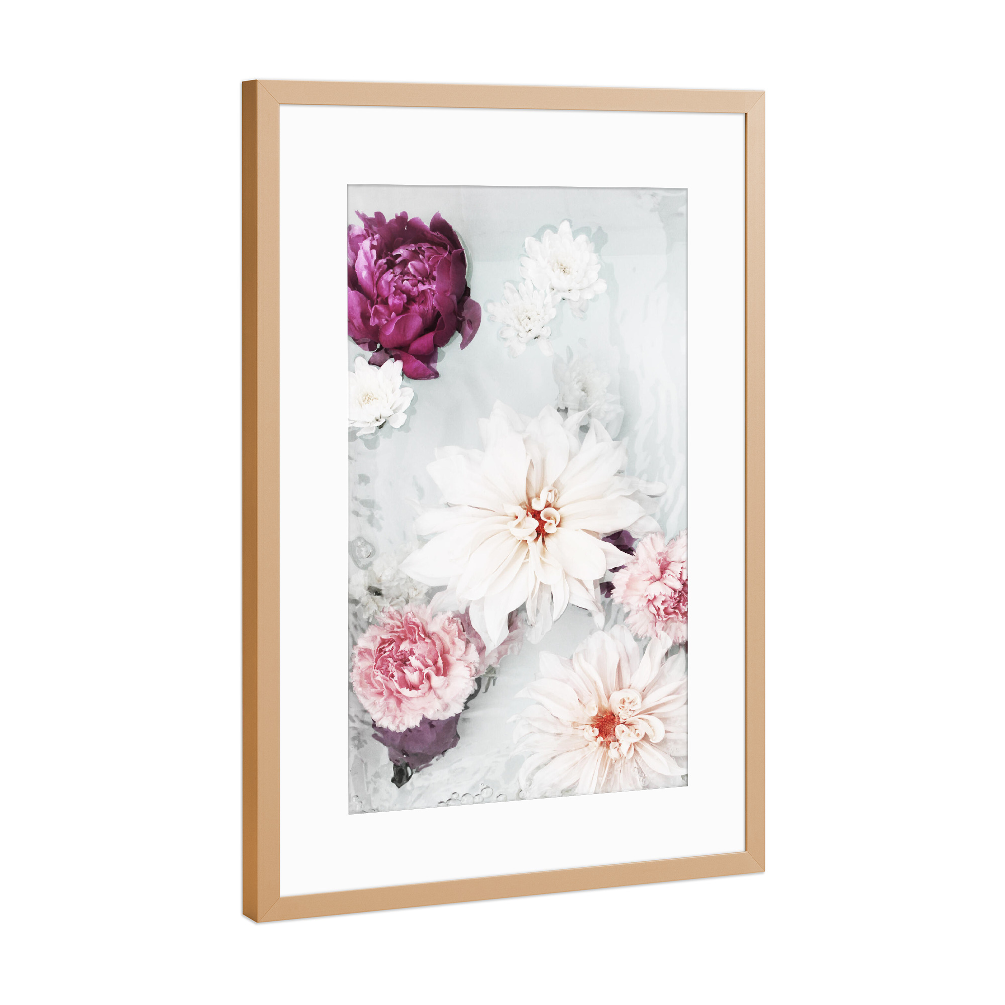 Poster mit Rahmen Kupfer "Pale Floral Photograph" artboxONE - Natur,Floral,Abstrakt,Für Mama